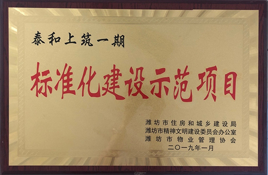 泰和上筑一期標準化建設(shè)示范項目